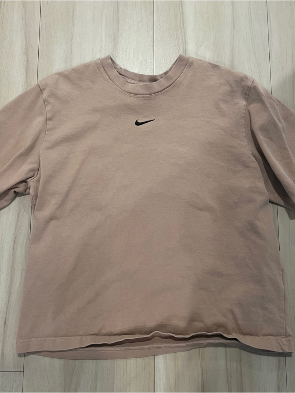 Nike Unisex Tee - Tan, Loose Fit